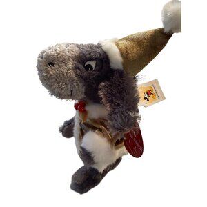 Disney Store Winnie The Pooh Eeyore Plush Musical Christmas Bean Bag 2005 Read
